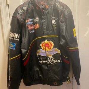 Crown Royal Black Racing Bomber Jacket